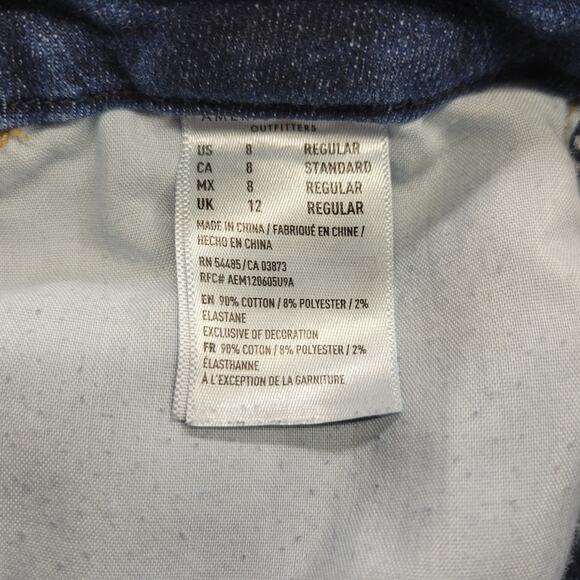 American Eagle Next Level Stretch Jeans Women’s Size 8 Blue Denim - Picture 8 of 9
